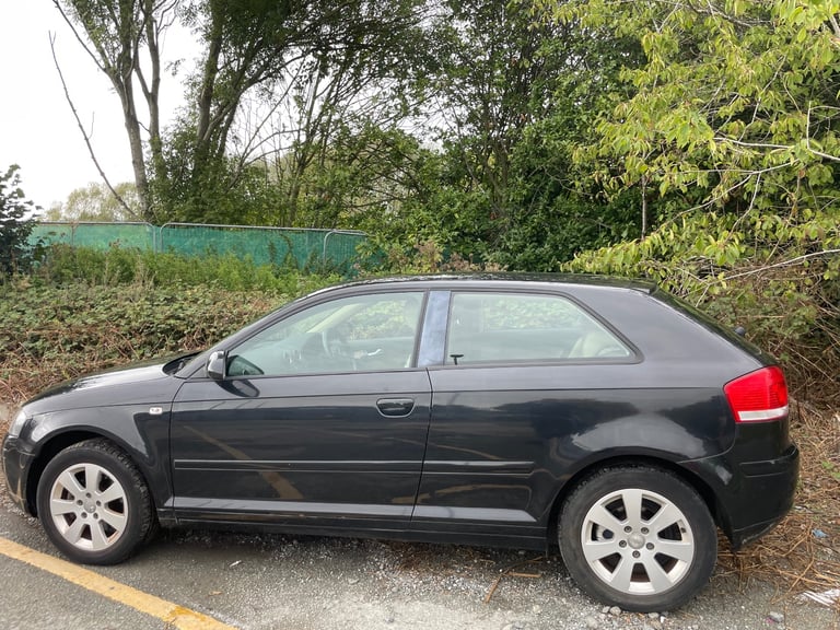 AUDI A3 2.0 TDI SE AUTOMATIC 05 REG BLACK 3 DOOR MOT AUGUST 2026 SERVICE HISTORY 48+MPG