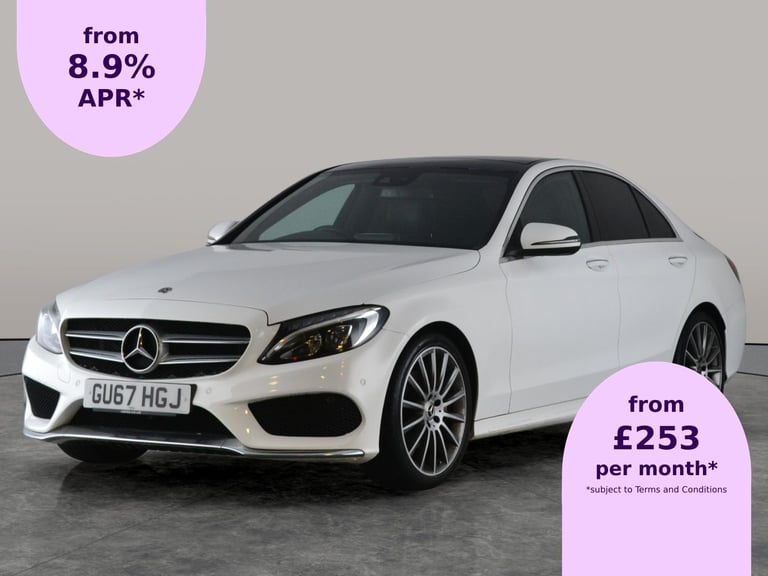 2017 Mercedes-Benz C Class 2.0 C200 AMG Line (Premium Plus) Saloon 4dr Petrol G-Tronic+ Euro 6 (s...