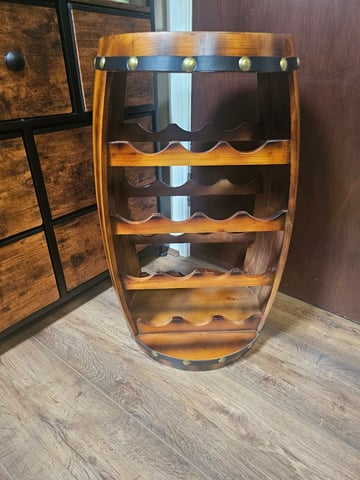 Wooden Wine Racks Gumtree Wooden Wine Rack Barrel, Free Standing