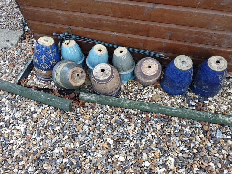 image for Collection of 13 plant pots