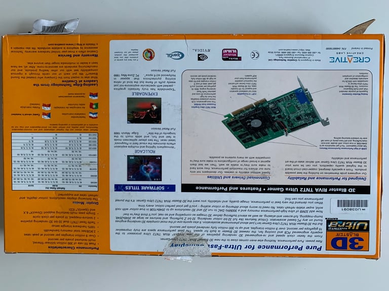 CREATIVE 3D BLASTER 32MB GRAPHICS PROCESSING UNIT BOXED