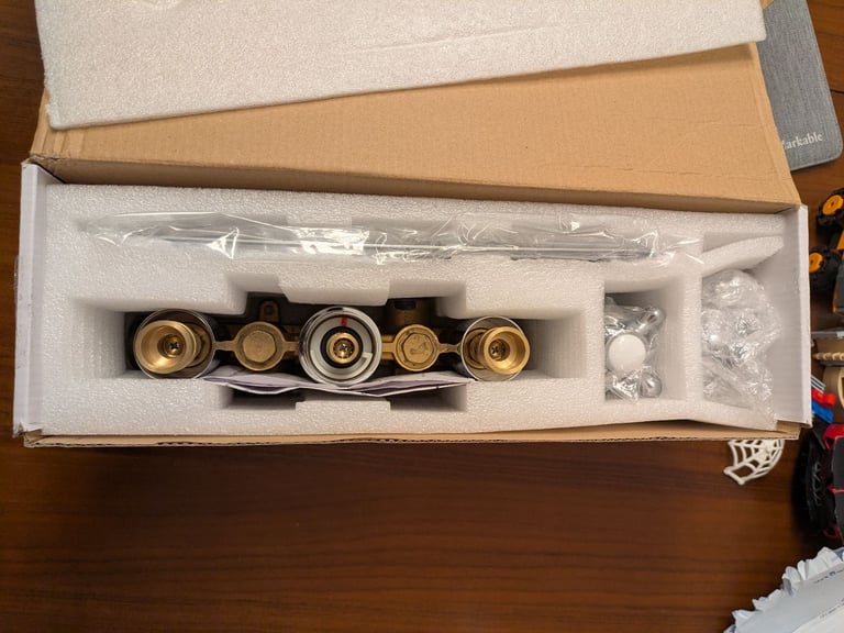 image for Enki Regent Traditional Shower Thermostatic Valve Chrome/White