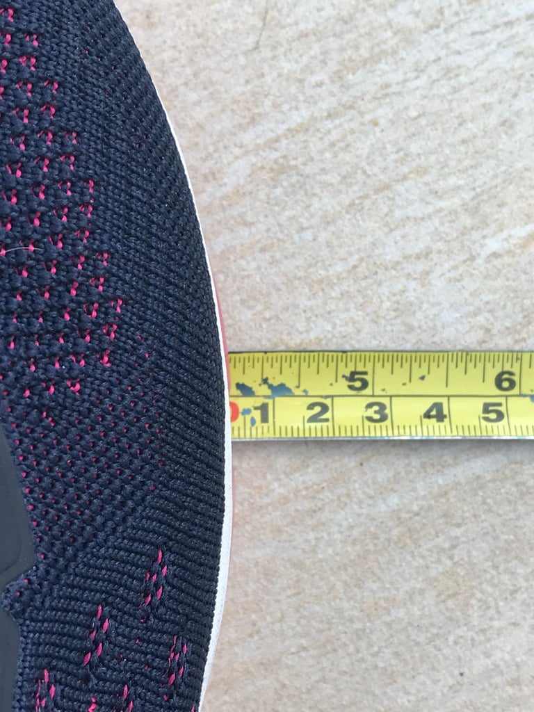 LADIES NAVY AND PINK LACE UP TRAINERS - SIZE 8 - WORN ONCE