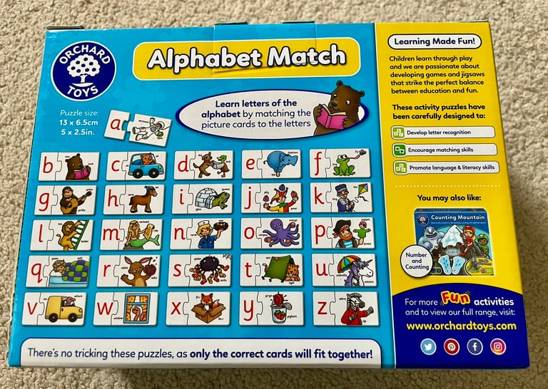 Oxford Toys “Alphabet Match” jigsaw puzzle 