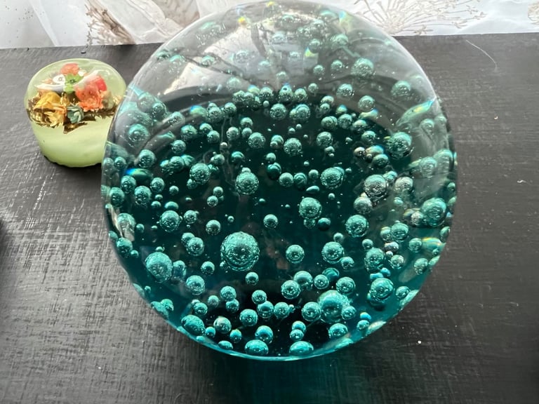 Paperweights some glass minor damage hence price 