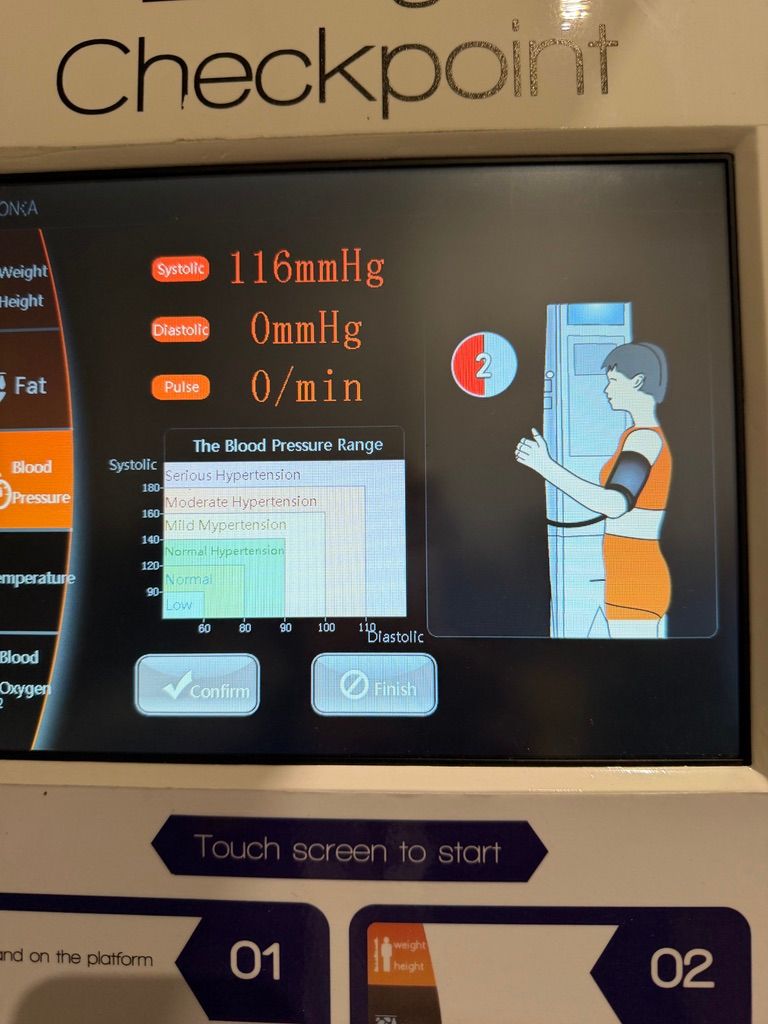 Self-Service Personal Health Check kiosk/Lifestyle Checkpoint Health Screening Station