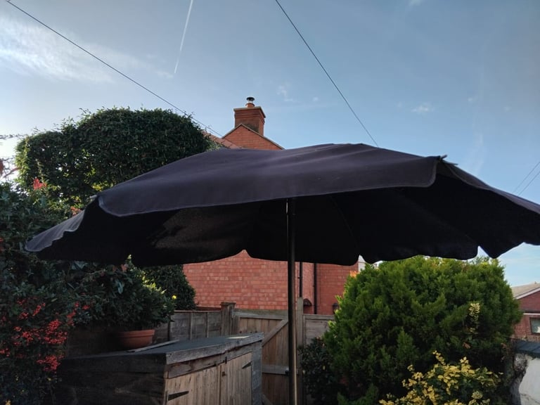 Garden Parasol Grey excellent condition