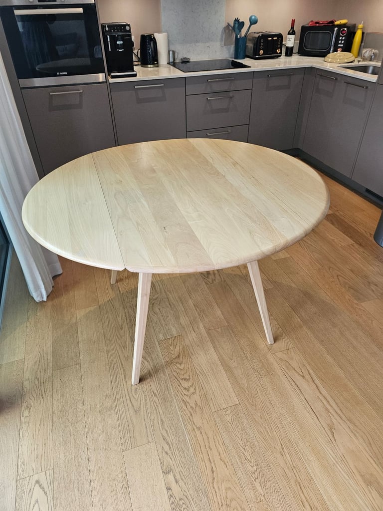 Ercol drop-leaf dining table