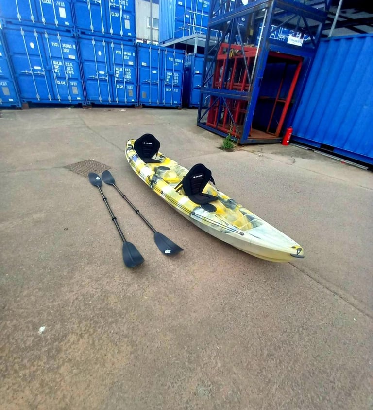 Galaxy 2+1 seats Kayak Good used condition  Comes with 2 seats and 2 paddles