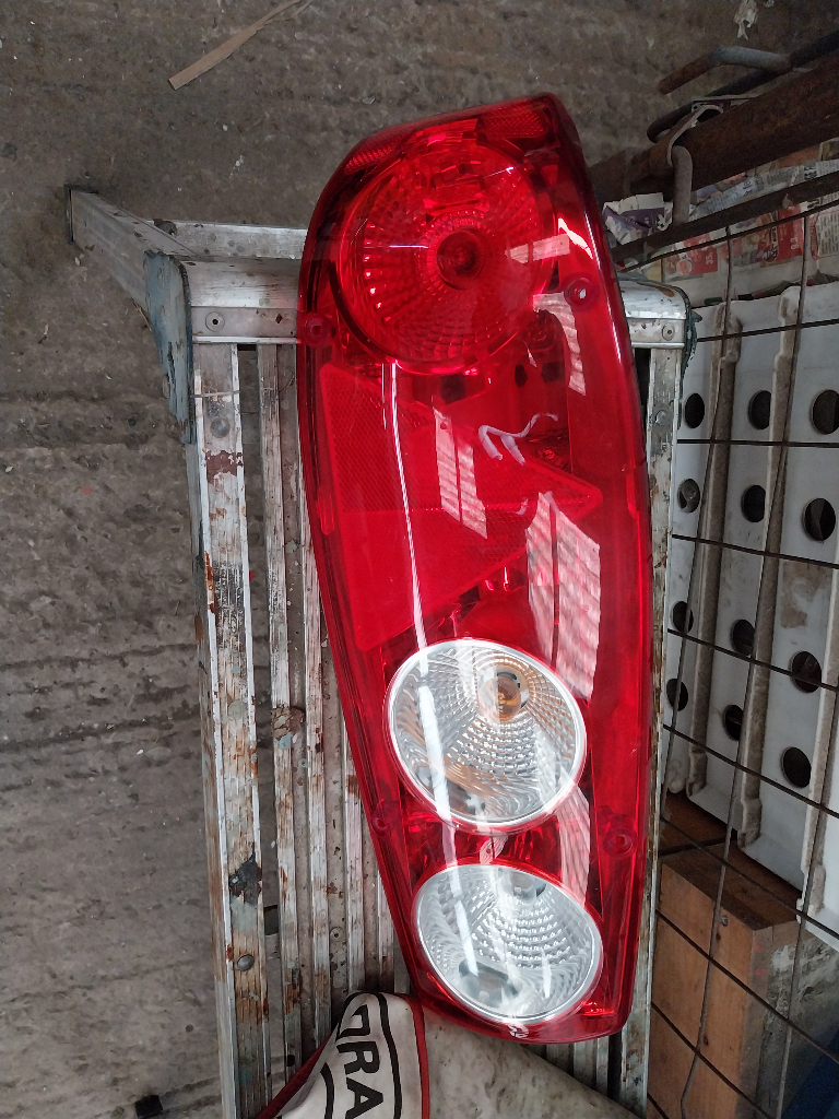 Caravan rear light damaged