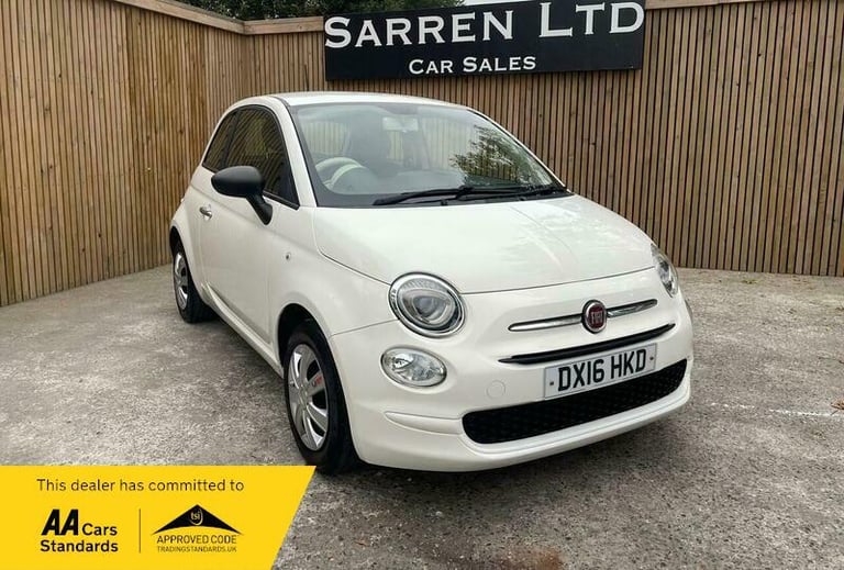 2016 Fiat 500 1.2 Pop Euro 6 (s/s) 3dr HATCHBACK Petrol Manual