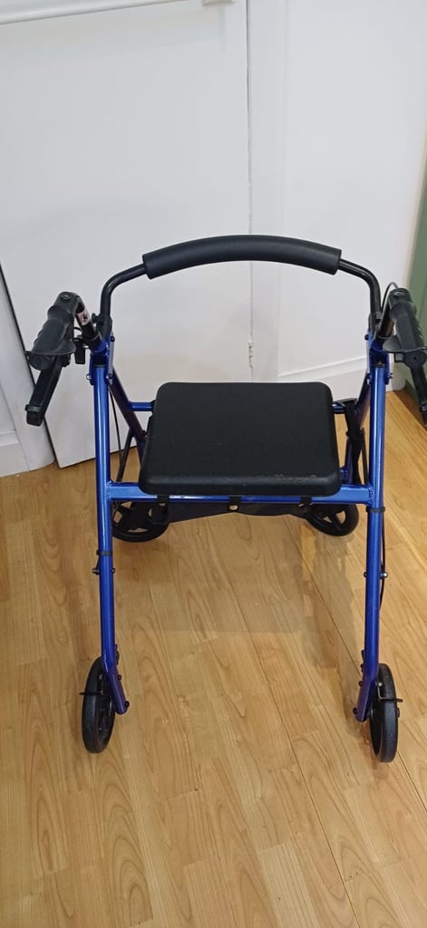 Drive Walker Mobility Aid Medical Blue Lightweight Aluminium Rollator