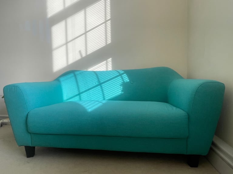 image for **Mint** Tiffany blue/ teal/Turquoise 2-seater couch / sofa