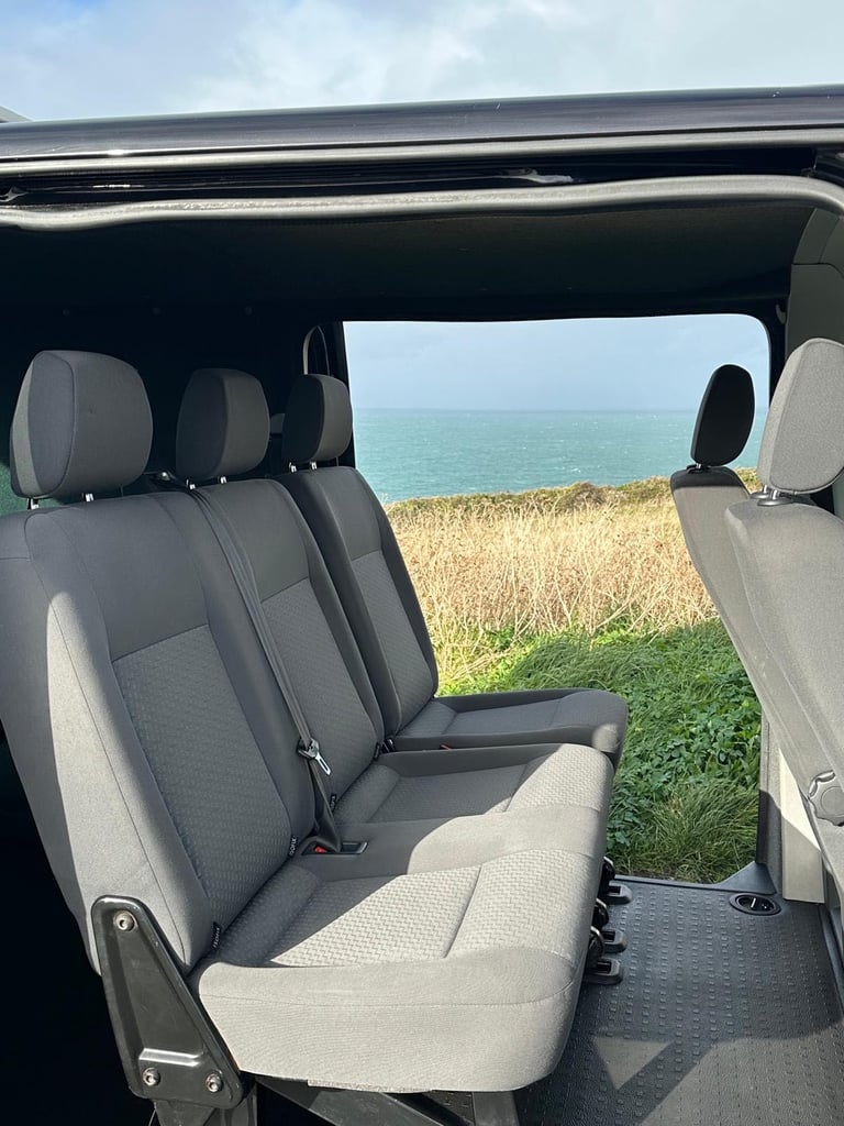 Black VW Transporter T5 Volkswagen, TRANSPORTER, Window Van, 2015, Manual, 1968 (cc)