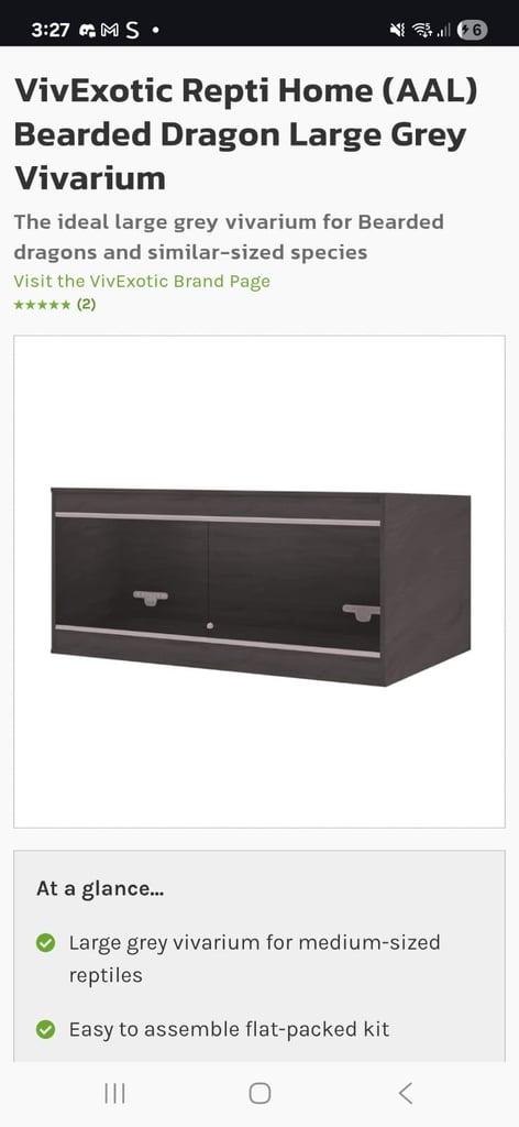 Large vivarium (unopened)