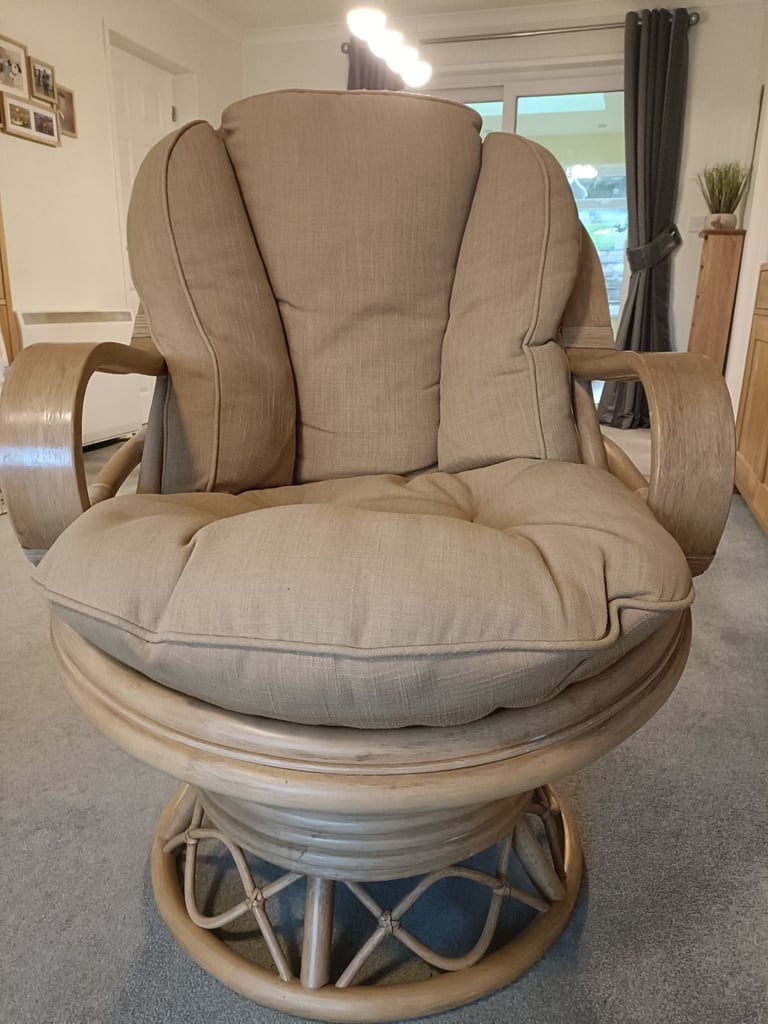 image for Lovely cane frame swivel rocker