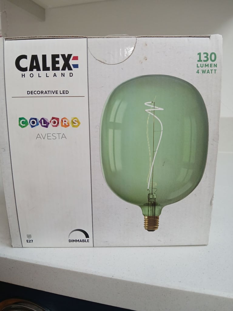 Calex Avesta Large Coloured Dimmable Bulbs 