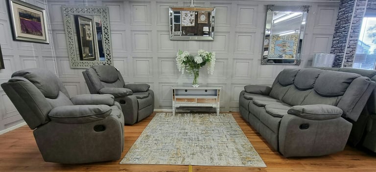 image for Ex-Display 3+1+1 Reclining Suite