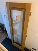 Glazed Oak Veneer Internal Door 