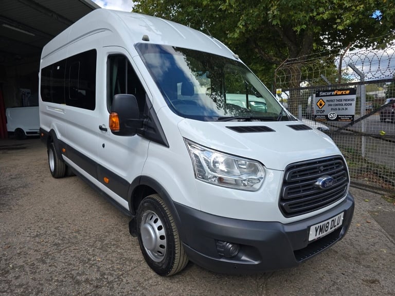 2018 Ford Transit 2.2 TDCi 460 HDT Trend 17 Seat Minibus - EURO 6 + AIR CON MINIBUS Diesel Manual