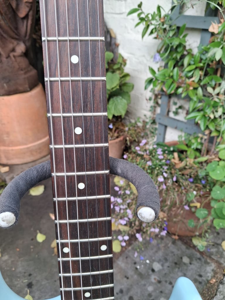 JHS Vintage Advance AV6 Laguna Blue Electric Guitar. New/old stock. Unplayed.