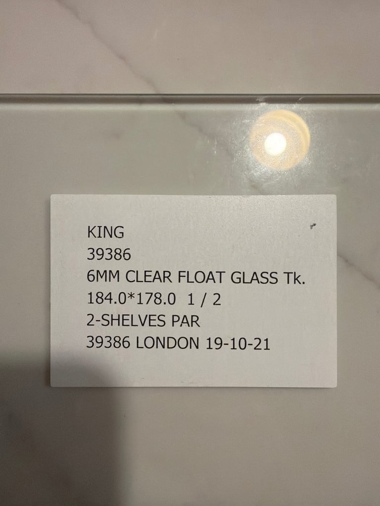 Free glass shelves 