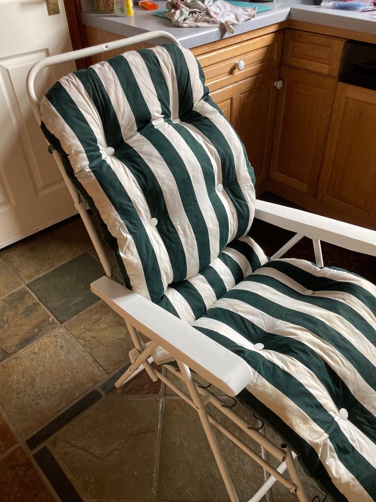 Reclining padded Sun loungers x 2