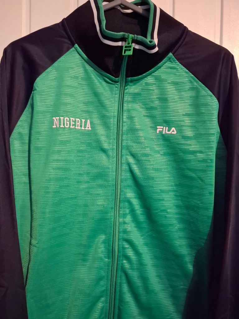 Mens Large Fila Nigeria Track Jacket