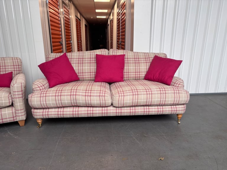 Laura Ashley large 3 seater sofa and chair ! Immaculate condition!