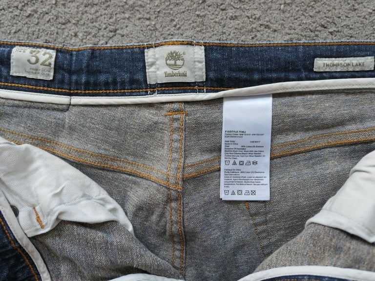 Mens trousers - TIMBERLAND (THOMPSON LAKE 7726J); 32" waist; colour blue