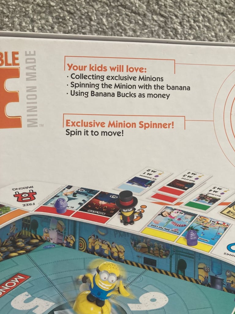 Kids Minions Monopoly Board Game