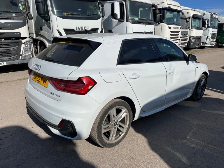 2022 AUDI A1 S LINE WHITE 1.0 PETROL AUTOMATIC 5dr DAMAGED SALVAGE 