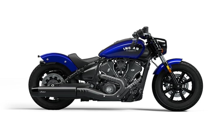 2025 Indian Scout Bobber. Limited Tech +..1250cc...Sat Nav..Spirit Blue