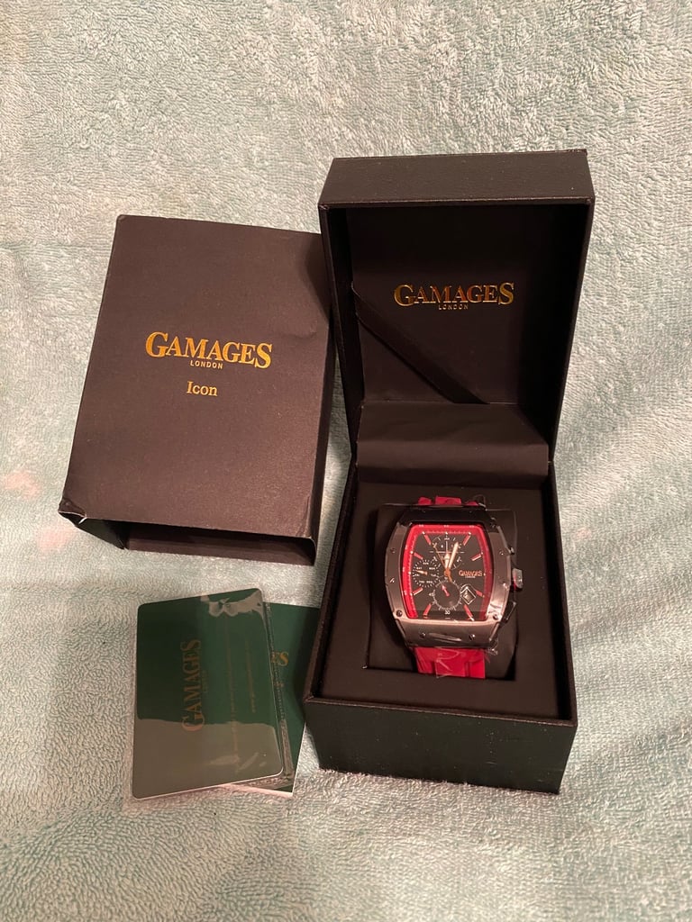New Gamages of London Icon watch Red