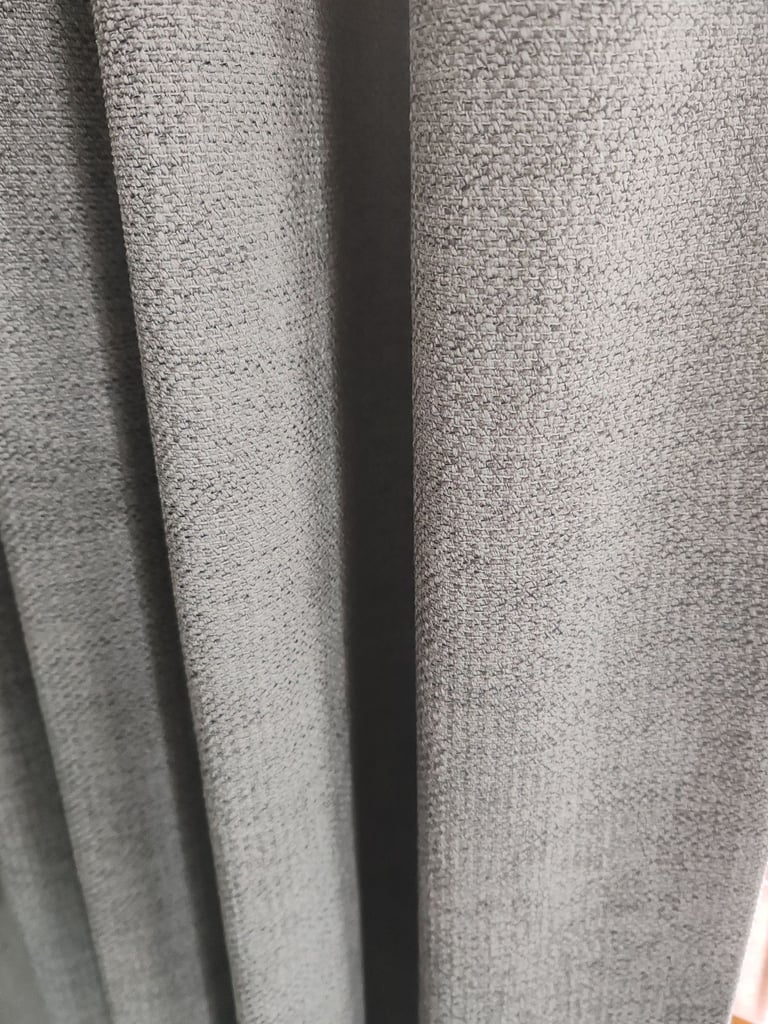 2 pairs of Grey Eyelet Curtains 