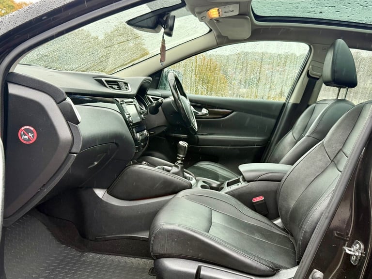 2016 NISSAN QASHQAI 1.5 DCI TEKNA 5DR BLACK PAN-ROOF HEATED LEATHER DIESEL