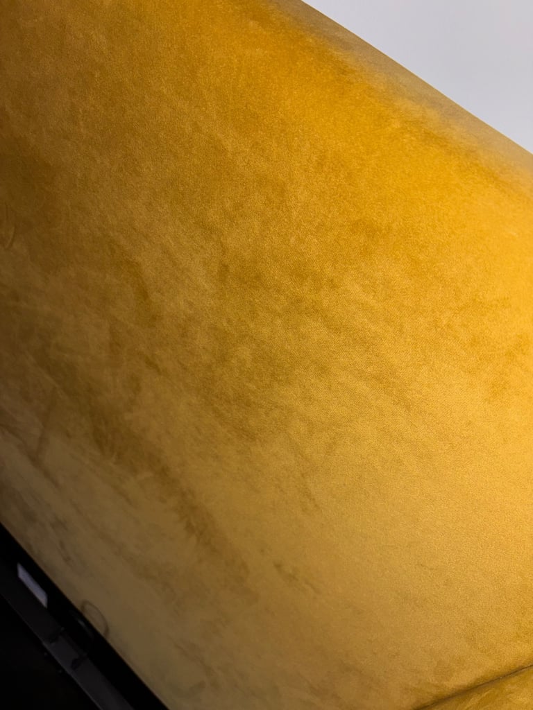 Double Ottoman Bed - Gold Velvet - Laura James