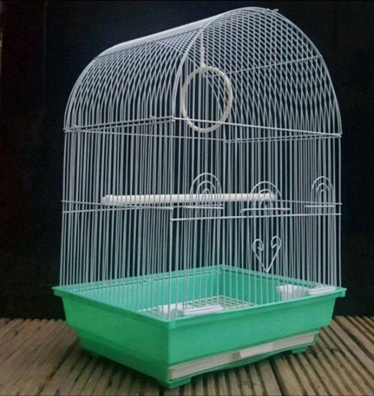 BRAND NEW White Dome Top Bird Cage For Sale [for budgies finch canary