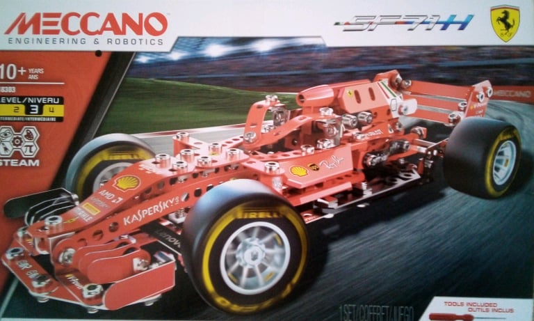 MECCANO Ferrari Grand Prix Racer, for Ages 10.