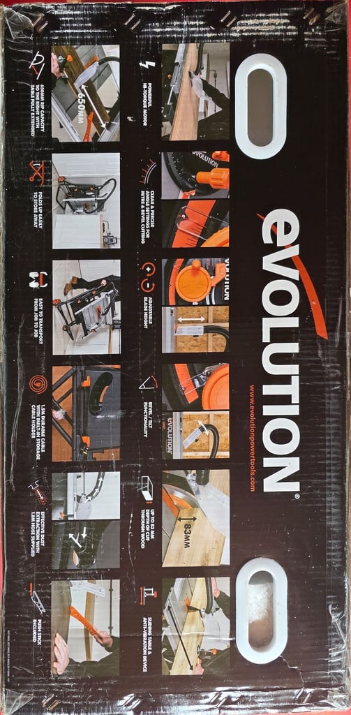 Evolution 255mm Rage 5S 240v Table saw