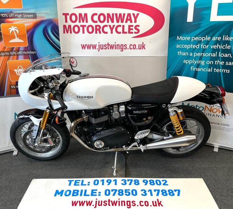 TRIUMPH THRUXTON 1200 R, 2019(69), 1 OWNER, 18,987 MILES, FSH, IMMACULATE, £8295