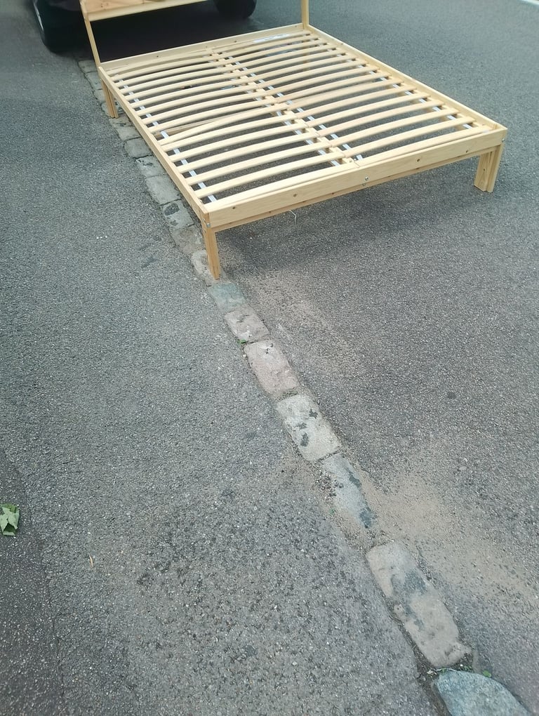 Brand new solid wood double bed 