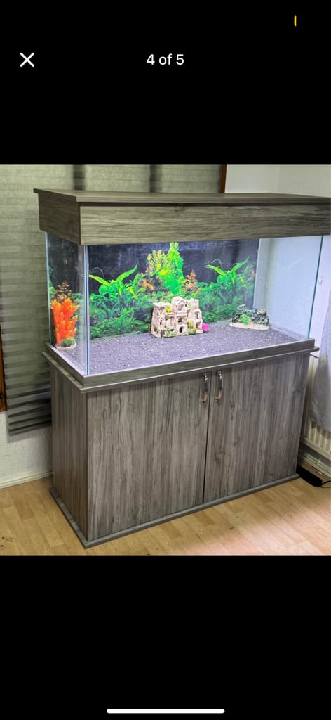 Fish tank with cabinet / 350L / DELIVERY / 4 feet 