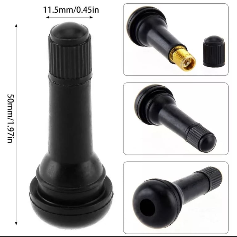Tubeless tyre valves TR414  1x set of 5