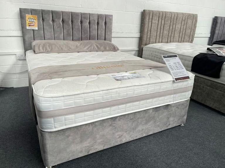 image for FREE HOME DELIVERY @Double Divan Bed With Full Foam Mattress -COD QUICK DELIVERY **
