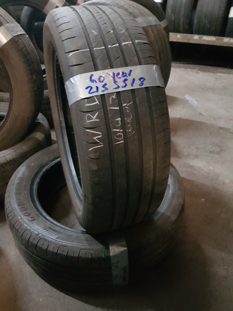 215 55 18 GoodYear Tyres Matching pair ONLY £80fitted and balanced open 7 days a week