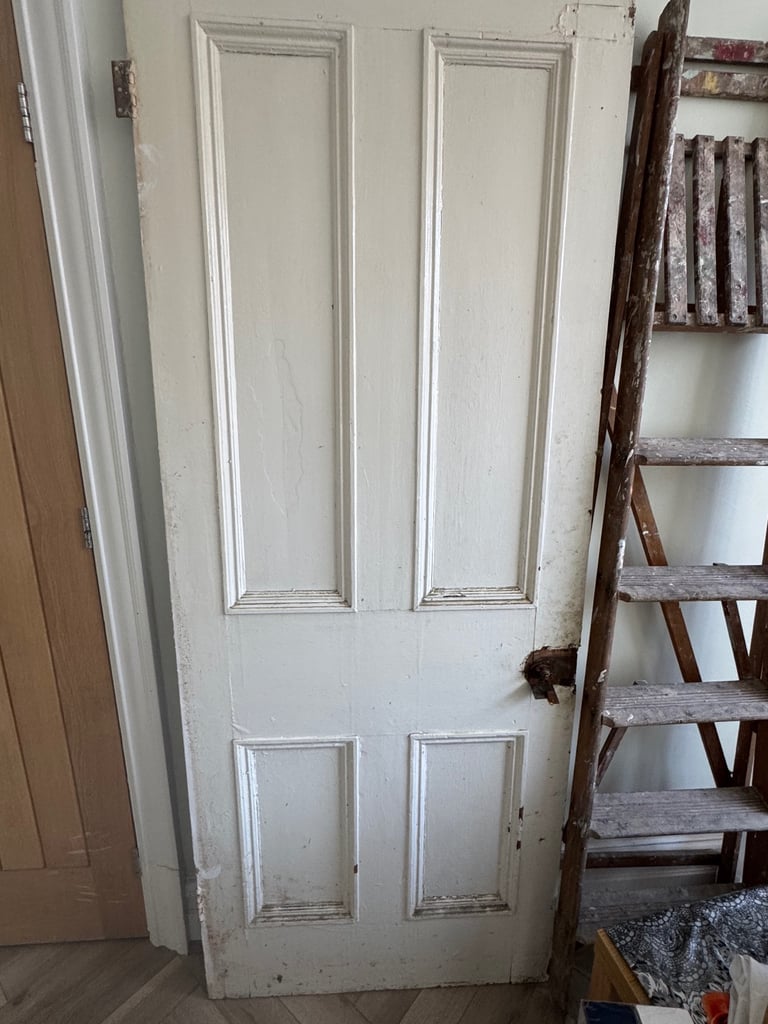 image for 4 panel solid wood door