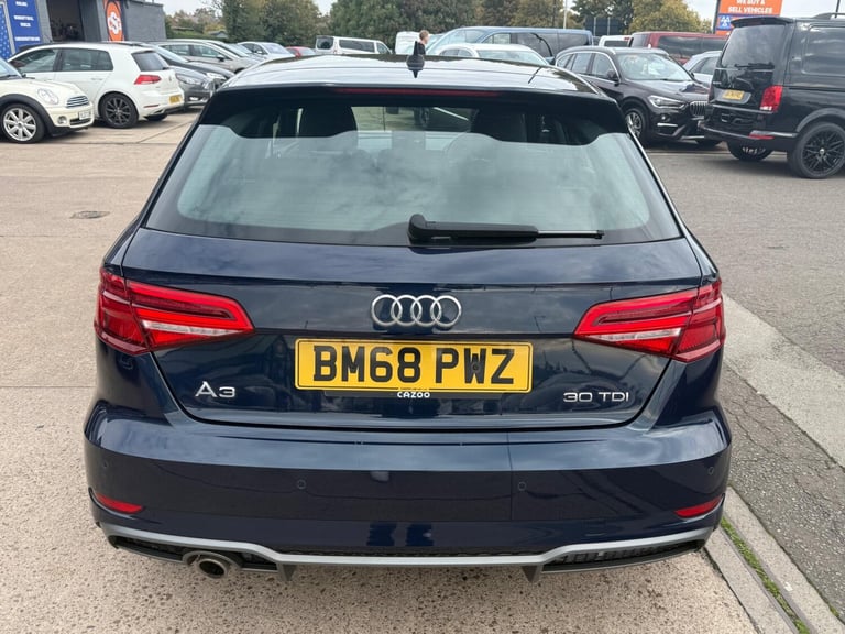 2019 Audi A3 1.6 TDI 30 S line Sportback Euro 6 (s/s) 5dr HATCHBACK Diesel Manual