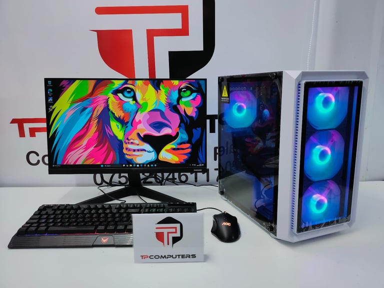 RGB Quick Gaming Computer PC Desktop Setup Bundle | i7 Procesor | RTX 4060 Graphics | 1TB