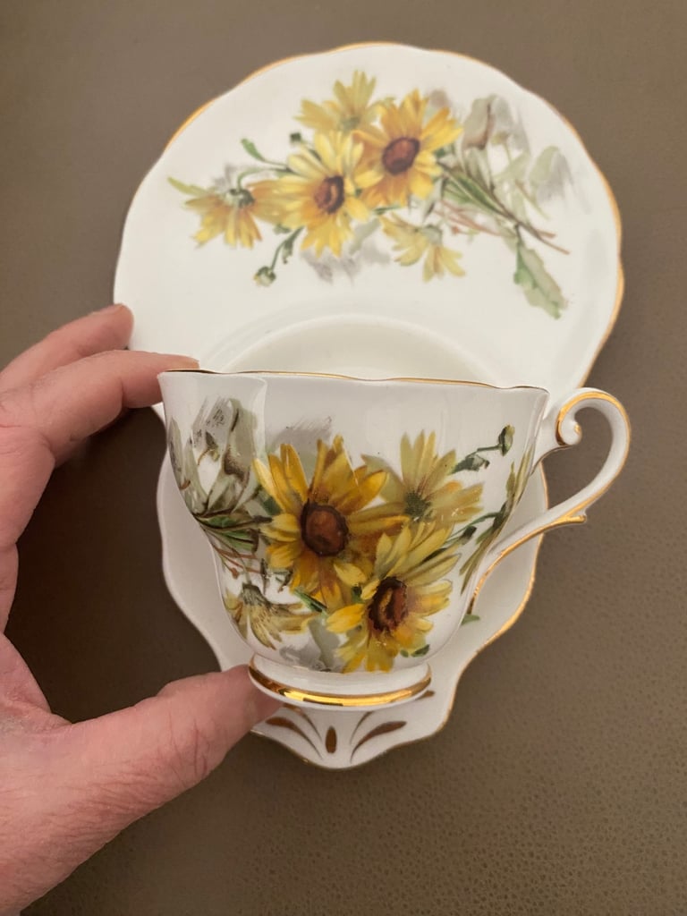 Bone china cup &  sandwich plate